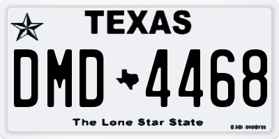 TX license plate DMD4468