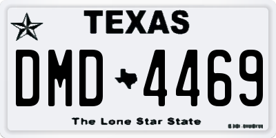 TX license plate DMD4469