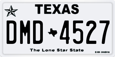 TX license plate DMD4527