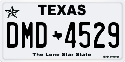 TX license plate DMD4529