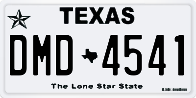 TX license plate DMD4541
