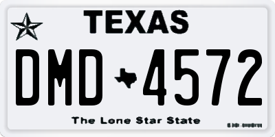 TX license plate DMD4572