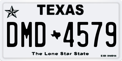 TX license plate DMD4579