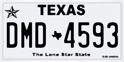 TX license plate DMD4593