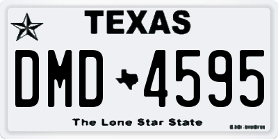 TX license plate DMD4595