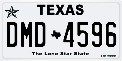 TX license plate DMD4596