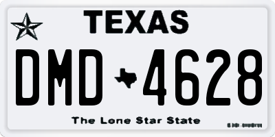 TX license plate DMD4628