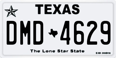 TX license plate DMD4629