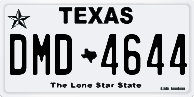 TX license plate DMD4644