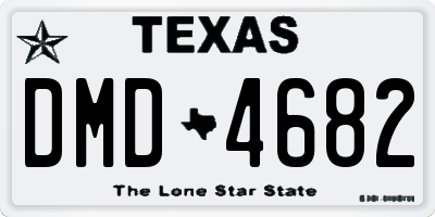 TX license plate DMD4682