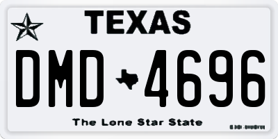 TX license plate DMD4696