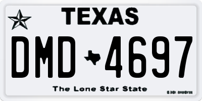 TX license plate DMD4697