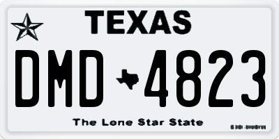 TX license plate DMD4823