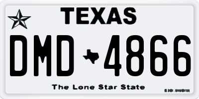 TX license plate DMD4866