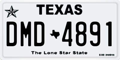TX license plate DMD4891