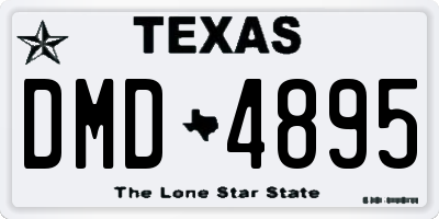 TX license plate DMD4895