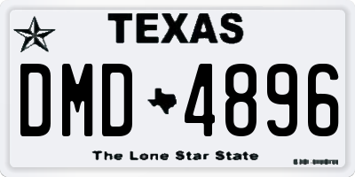 TX license plate DMD4896