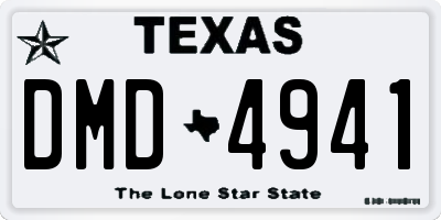 TX license plate DMD4941