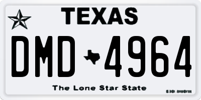 TX license plate DMD4964