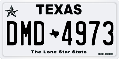 TX license plate DMD4973