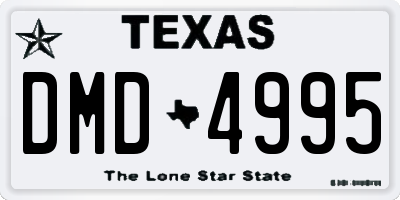 TX license plate DMD4995
