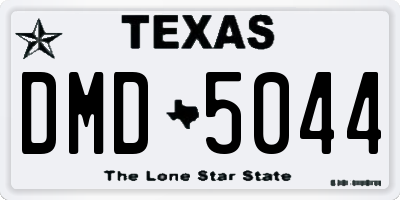 TX license plate DMD5044
