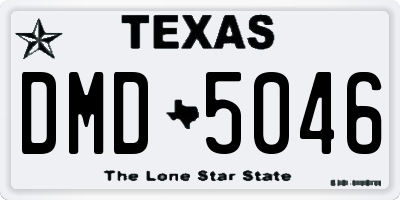 TX license plate DMD5046