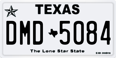 TX license plate DMD5084