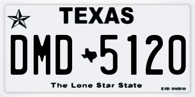 TX license plate DMD5120