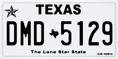 TX license plate DMD5129