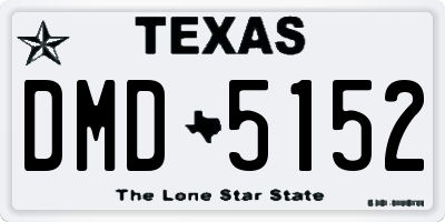 TX license plate DMD5152