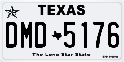 TX license plate DMD5176