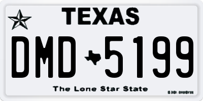 TX license plate DMD5199