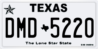 TX license plate DMD5220