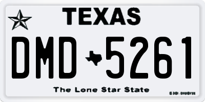 TX license plate DMD5261