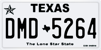 TX license plate DMD5264