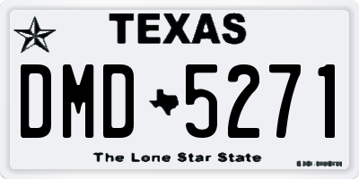 TX license plate DMD5271