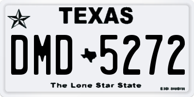 TX license plate DMD5272