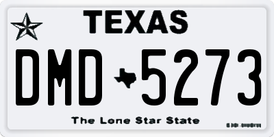 TX license plate DMD5273