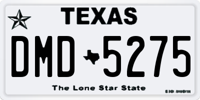 TX license plate DMD5275