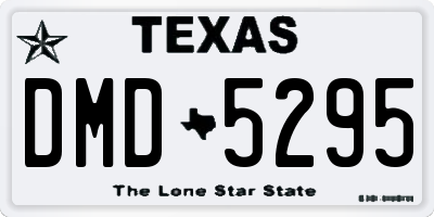 TX license plate DMD5295