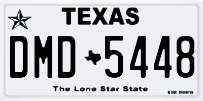 TX license plate DMD5448