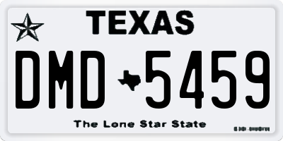 TX license plate DMD5459