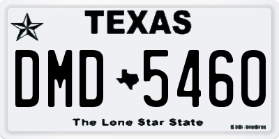TX license plate DMD5460