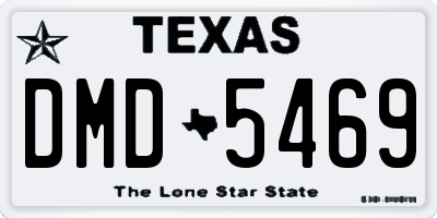 TX license plate DMD5469