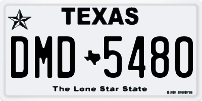 TX license plate DMD5480