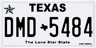 TX license plate DMD5484