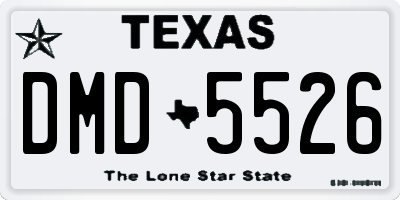 TX license plate DMD5526