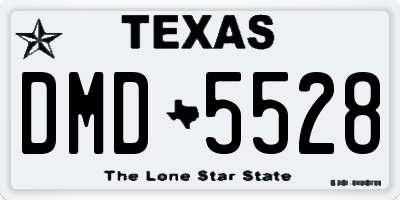 TX license plate DMD5528