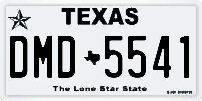 TX license plate DMD5541
